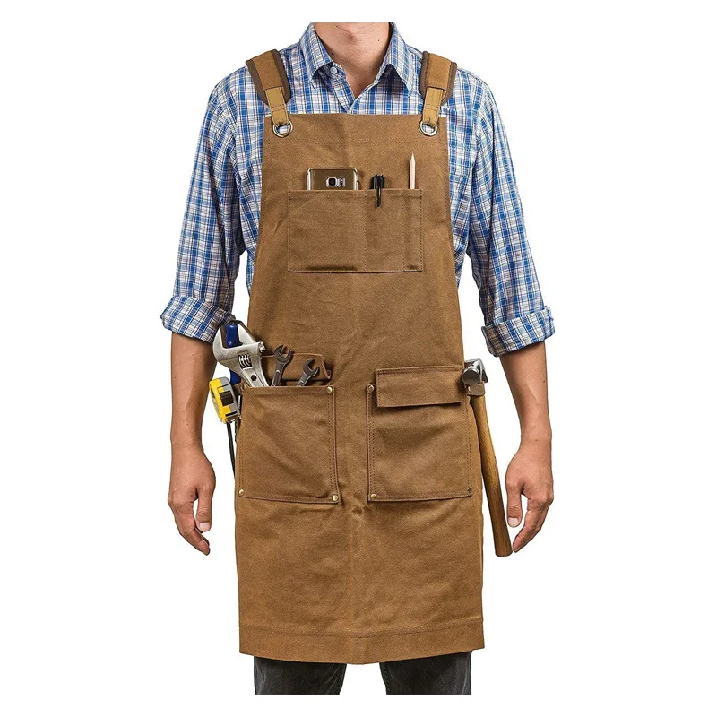 Gardening Tools Logo - Verdikte canvas schort Waterdichte oliewasschort met