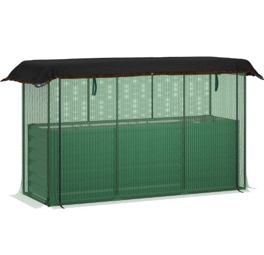 Raised Bed Planter Box - Verhoogde moestuinbak met open bodem, gegalvaniseerde