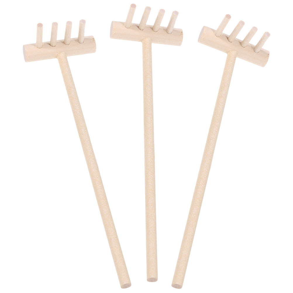 3 stks Bamboe Mini Hark Set Vo - Gardening Tools Wholesale recensie en prijs
