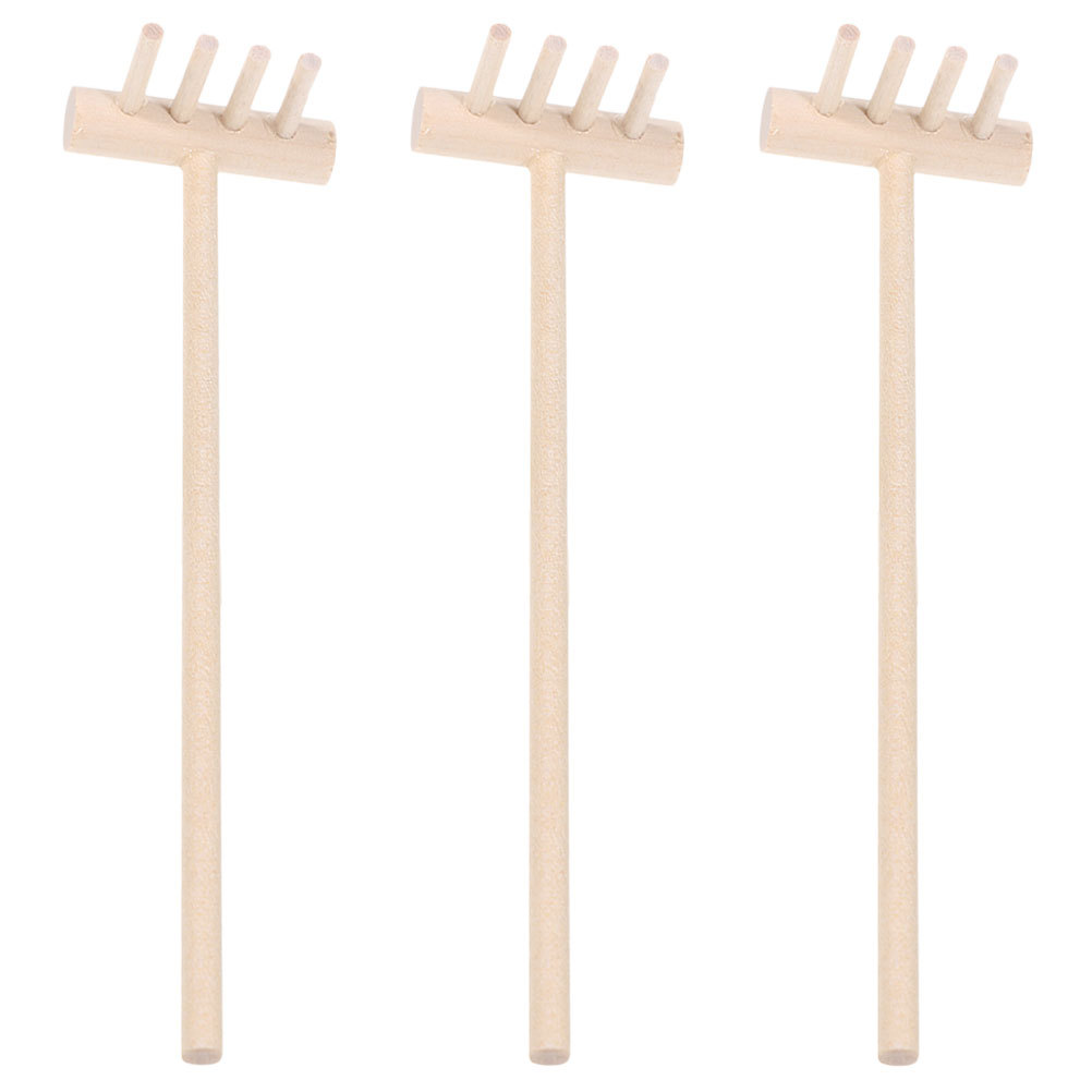 3 stks Bamboe Mini Hark Set Vo - Gardening Tools Wholesale recensie en prijs