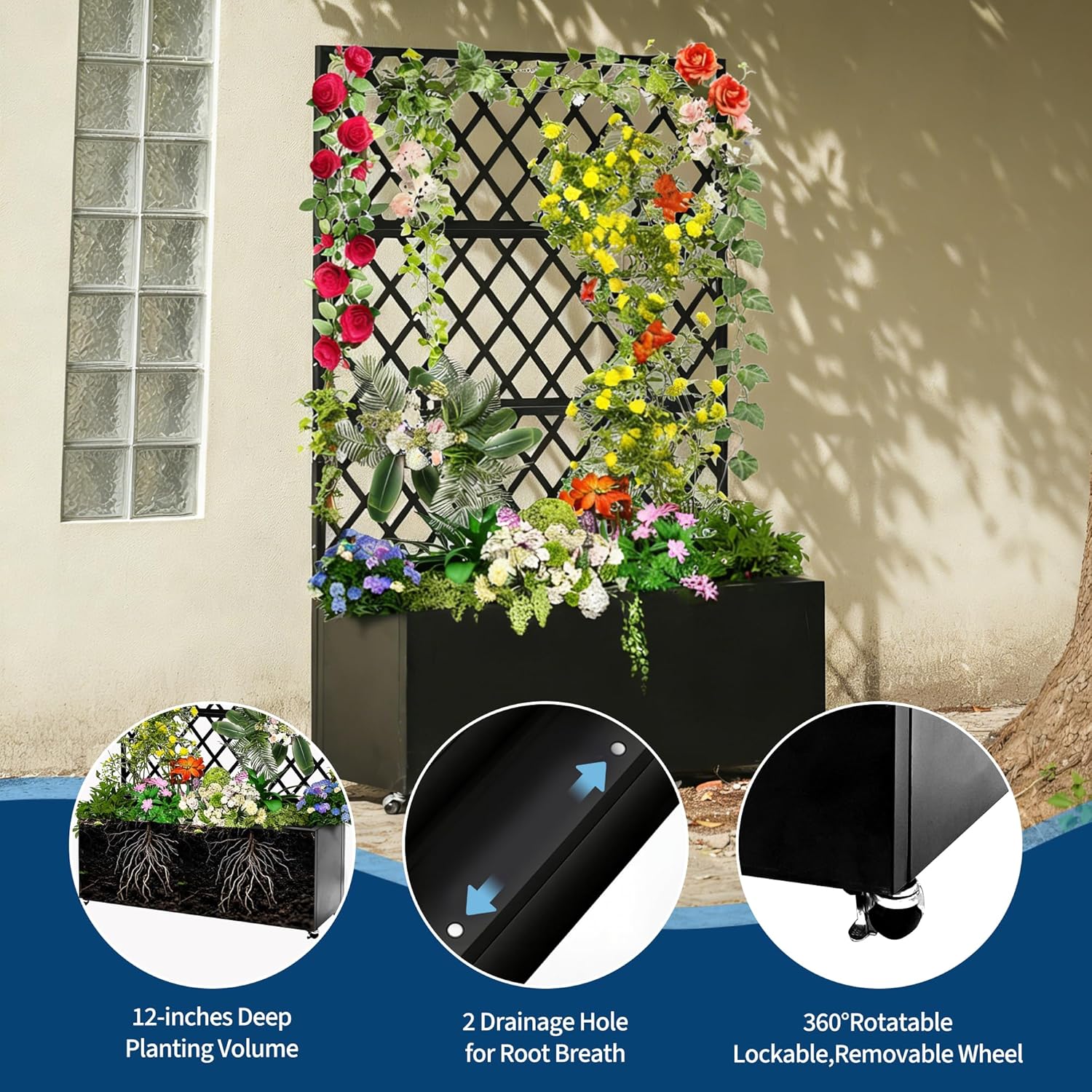 Verhoogd plantenbak van gegalv - Raised Bed Planter Box recensie en prijs