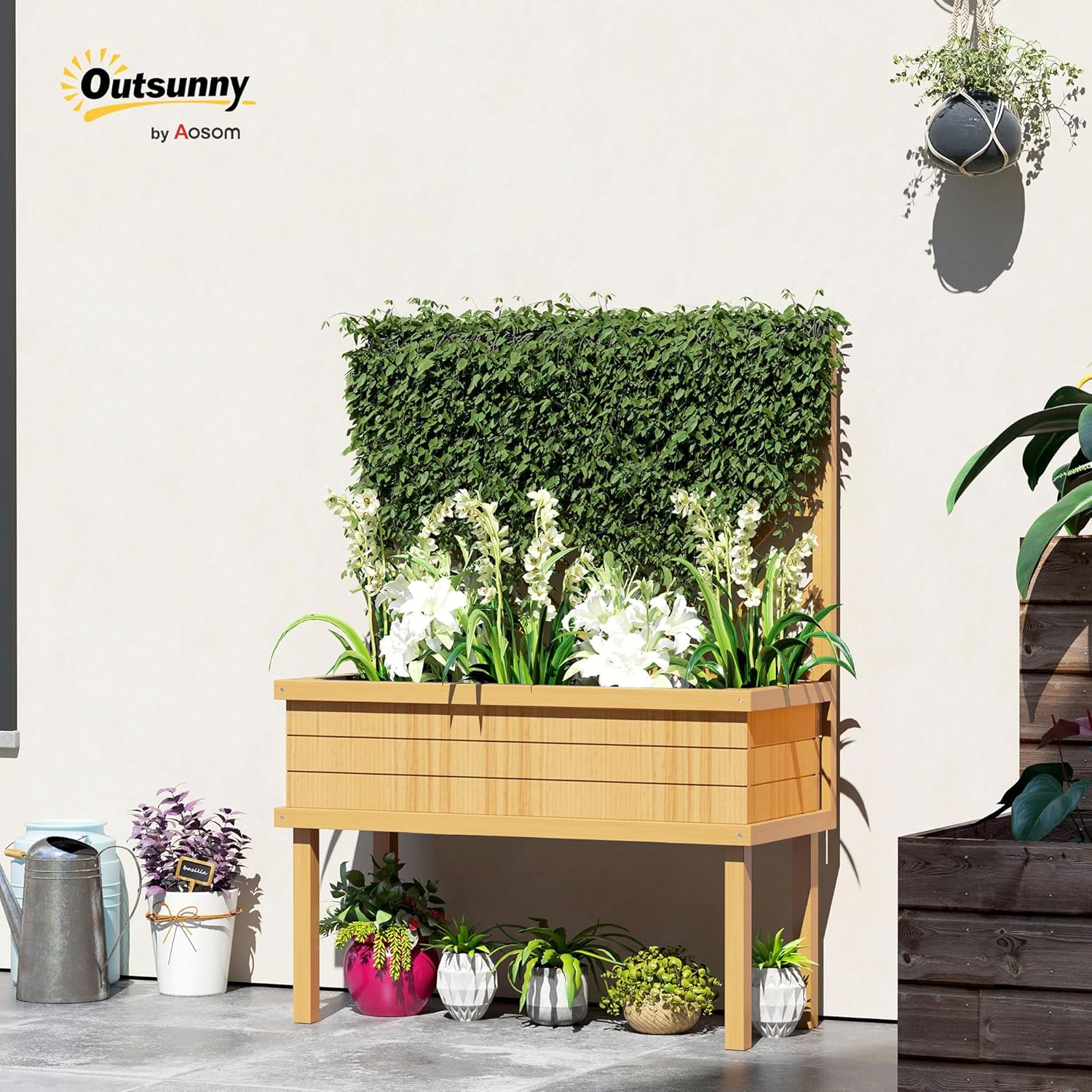 Verhoogd tuinbed met pergola v - Raised Bed Planter Box recensie en prijs