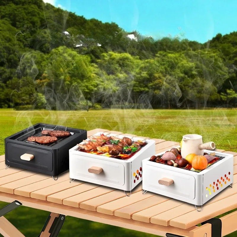 Draagbare BBQ-houtskoolgrill M - Gardening Tools Kit recensie en prijs