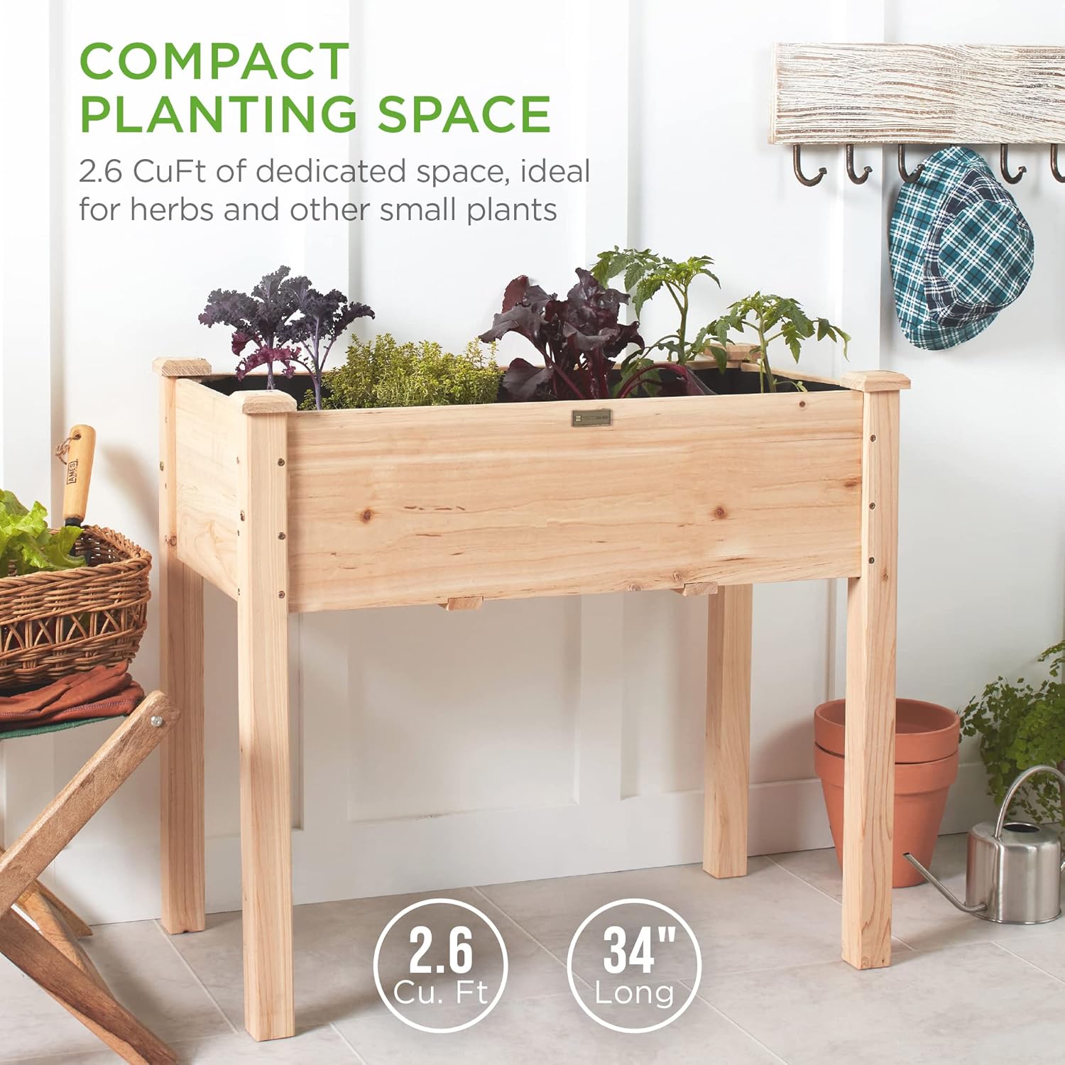 34x18x30 inch verhoogd tuinbed - Raised Bed Planter Box recensie en prijs
