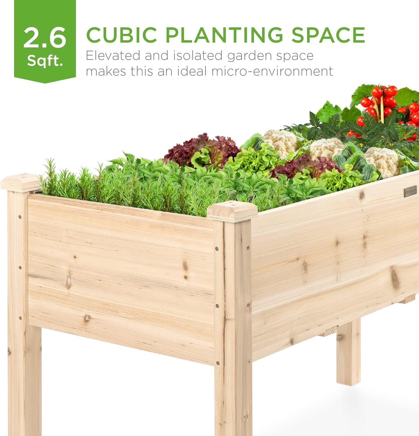 34x18x30 inch verhoogd tuinbed - Raised Bed Planter Box recensie en prijs