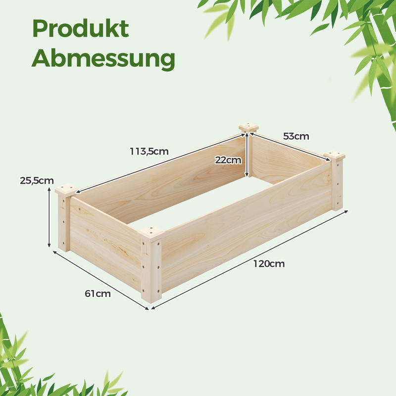 Verhoogde moestuinbak van denn - Raised Bed Planter Box recensie en prijs