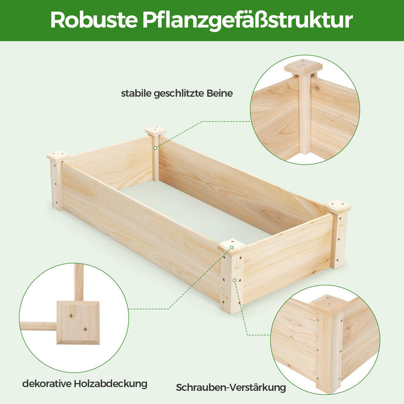 Verhoogde moestuinbak van denn - Raised Bed Planter Box recensie en prijs