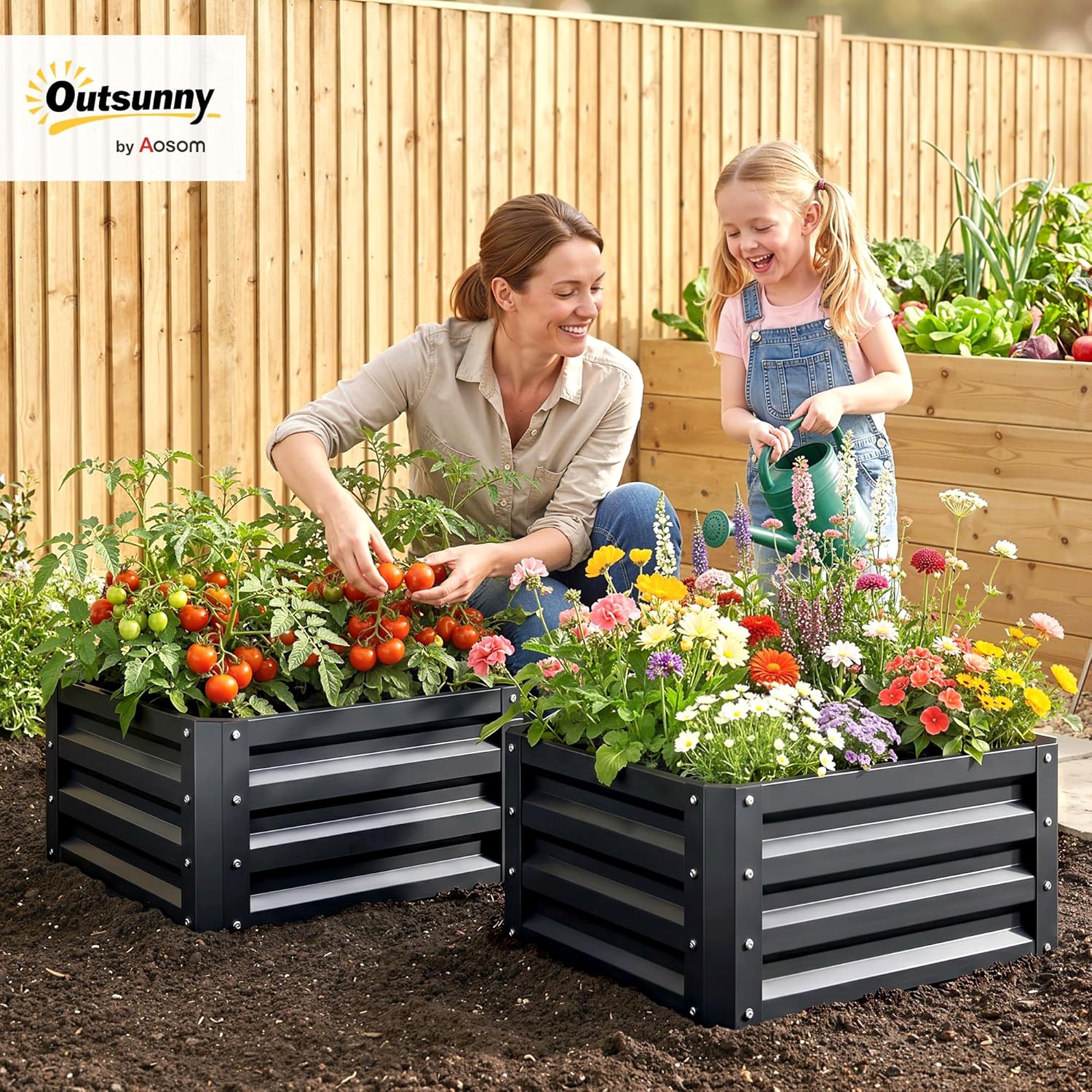2-delige gegalvaniseerde verho - Raised Bed Planter Box recensie en prijs
