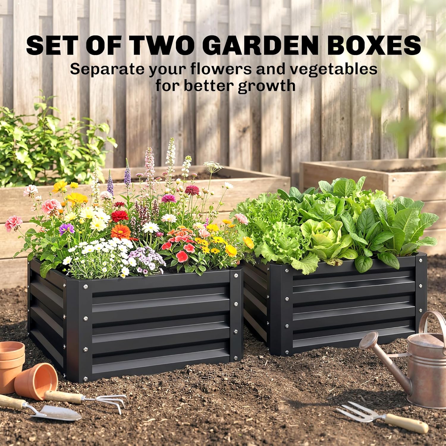 2-delige gegalvaniseerde verho - Raised Bed Planter Box recensie en prijs